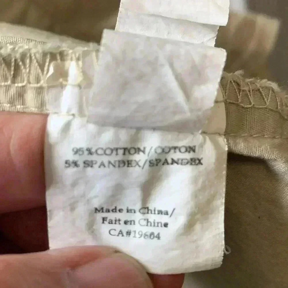 Costa Blanca tan, crisp, cotton/spandex midi dress with lots of pockets - Picture 5 of 5